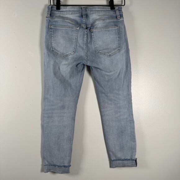 Pistola Women's Blue Mid Rise Stretch Crop Cotton Blend Skinny Jeans Size 27 - Picture 4 of 9